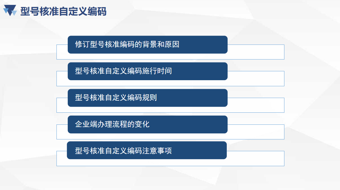 型號核準自定義編碼 新版核準證書政策宣貫(圖2)